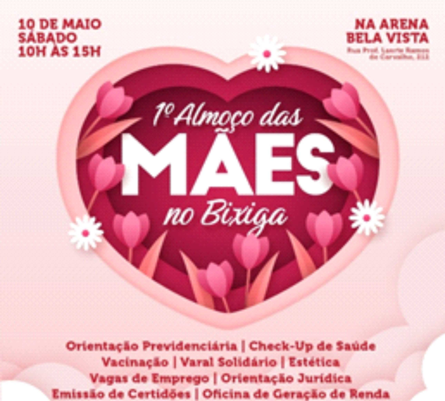 Rede Social do Centro realiza evento gratuito em homenagem ao Dia das Mães no Bixiga